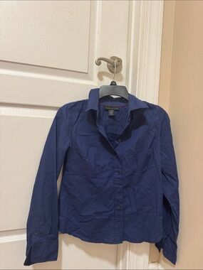 attention Navy Button-Down Collared Shirt